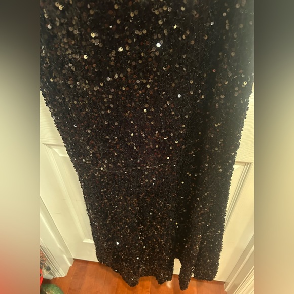 New Black Sequin Gown - Picture 5 of 5